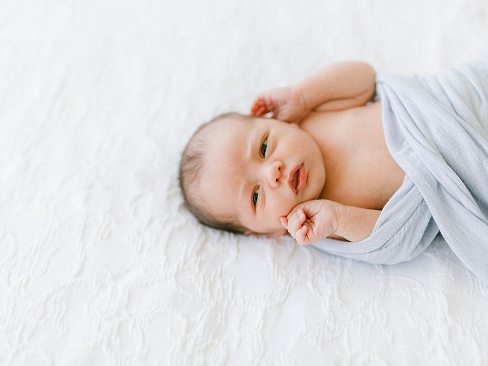 Newborn photo of baby boy