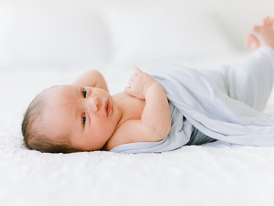 Newborn photo of baby boy